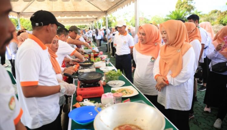 Meriahkan Hut Ke Dwp Tanbu Gelar Lomba Masak Antar Kepala Skpd